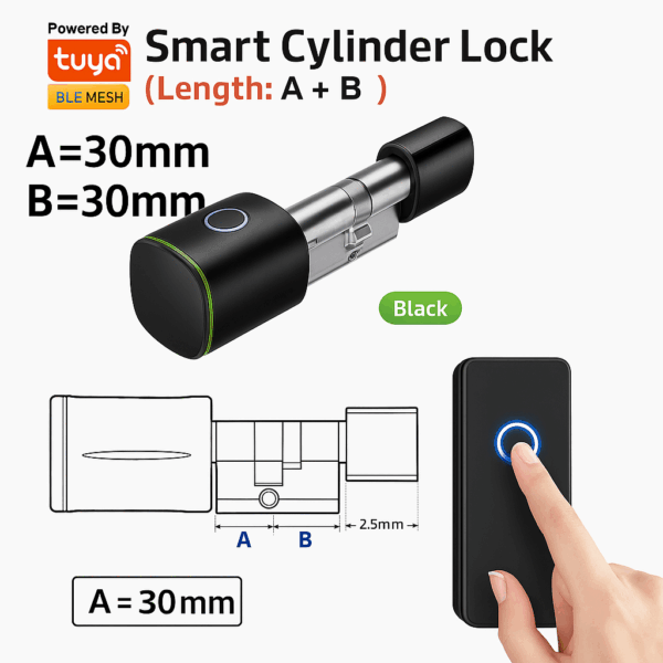 Smart Cylinder Lock – App Control (Single Side)